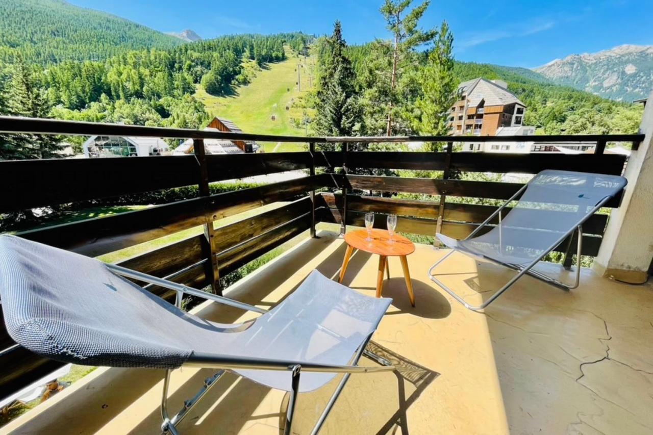 Serre-Chevalierstudio Terrace Next To Ski Slopes 생샤프리 외부 사진